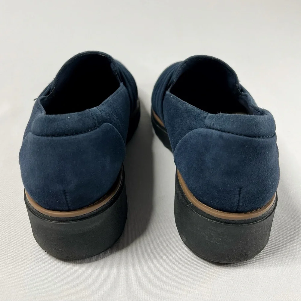 Clarks Women's Navy Blue Flats - Picture 5 of 8